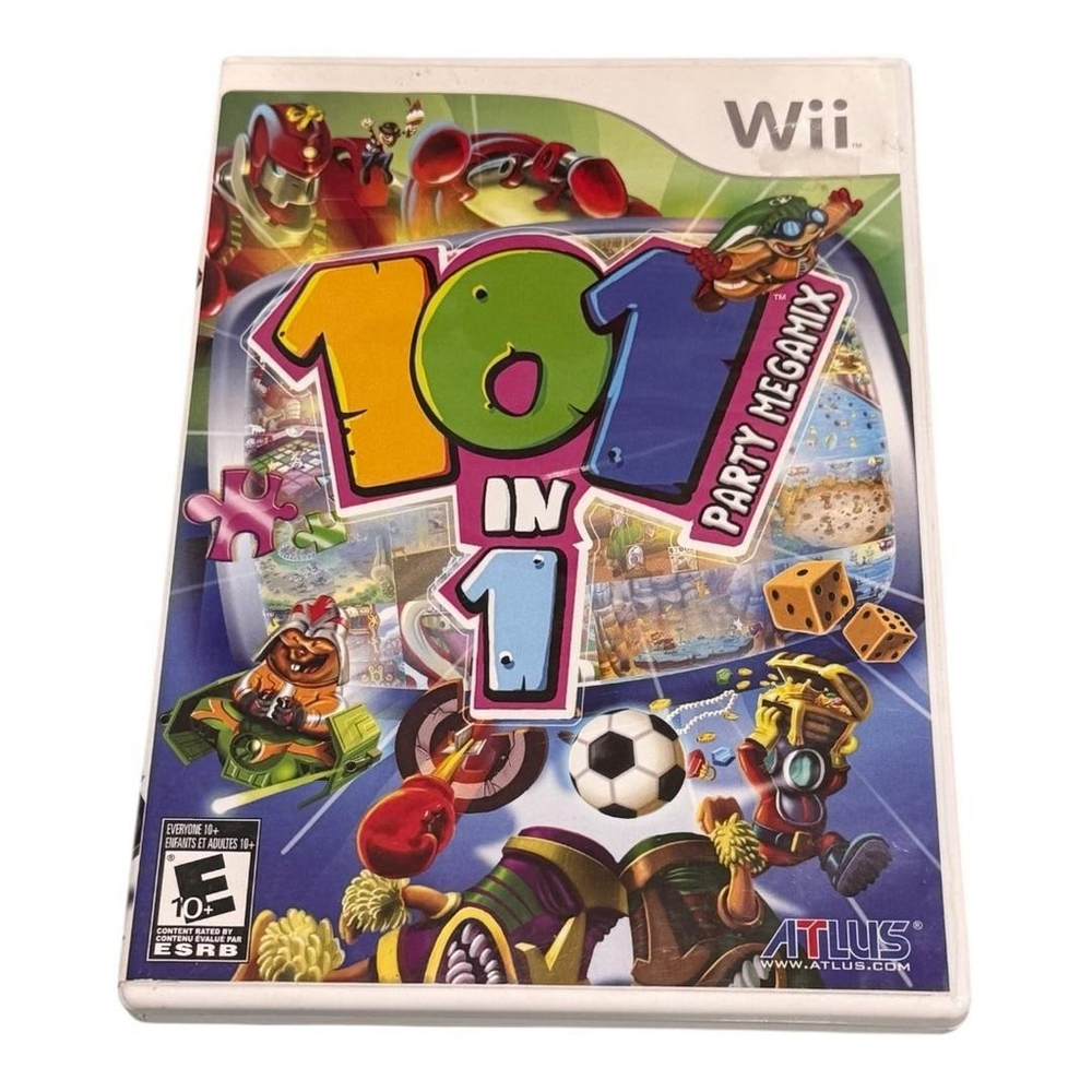 101 In 1 Party Megamix Nintendo Wii Video Game Atlus Party Family E10+ NTSC